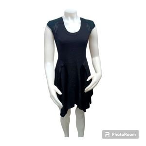 Helmut Lang Black Lace Dress